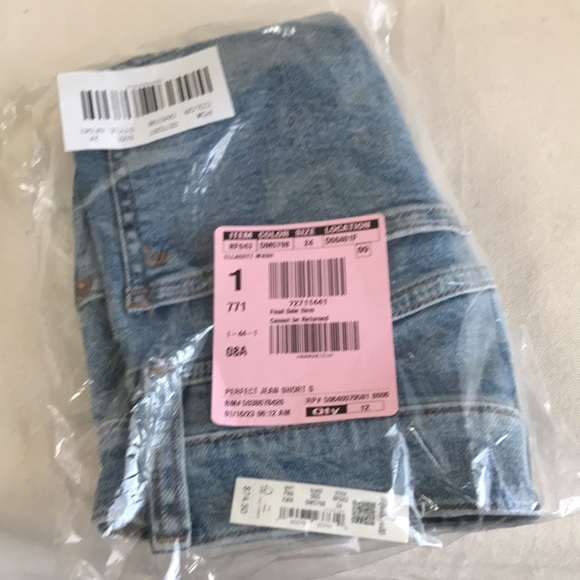 NWT Madewell Sz 24 THE PERFECT JEAN SHORT IN ELLACOTT WASH distressed light wash - Picture 5 of 11